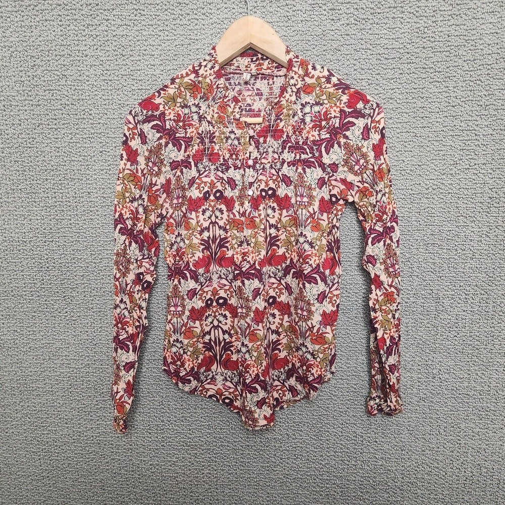 RED CAMEL Women's Floral Shirt Blouse Top Size XS